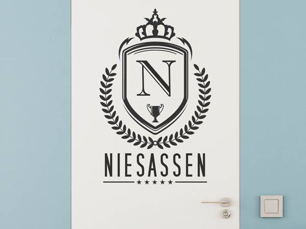 Wandtattoo Niesassen Wappen