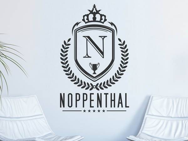 Wandtattoo Noppenthal Wappen