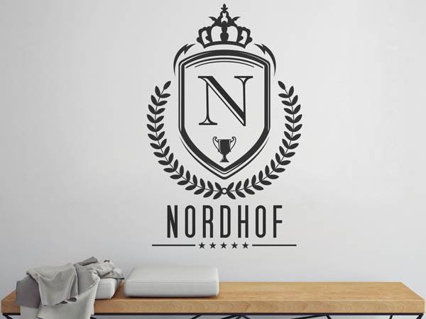 Wandtattoo Nordhof Wappen
