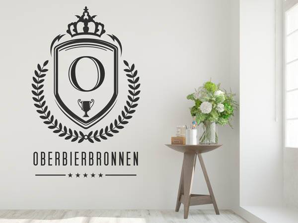 Wandtattoo Oberbierbronnen Wappen