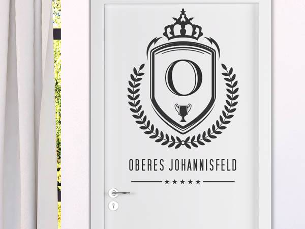 Wandtattoo Oberes Johannisfeld Wappen