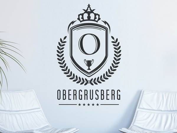 Wandtattoo Obergrusberg Wappen