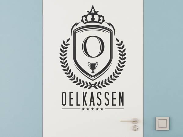 Wandtattoo Oelkassen Wappen
