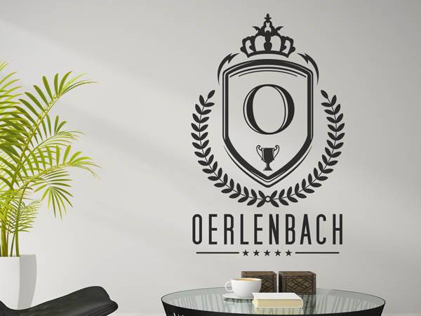 Wandtattoo Oerlenbach Wappen