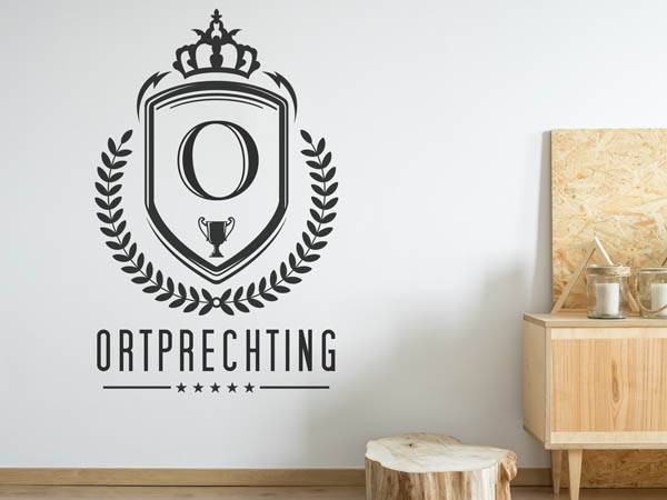 Wandtattoo Ortprechting Wappen
