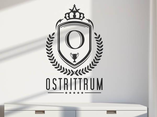 Wandtattoo Ostrittrum Wappen