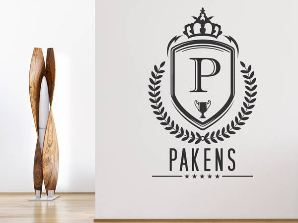 Wandtattoo Pakens Wappen