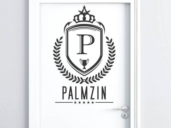 Wandtattoo Palmzin Wappen