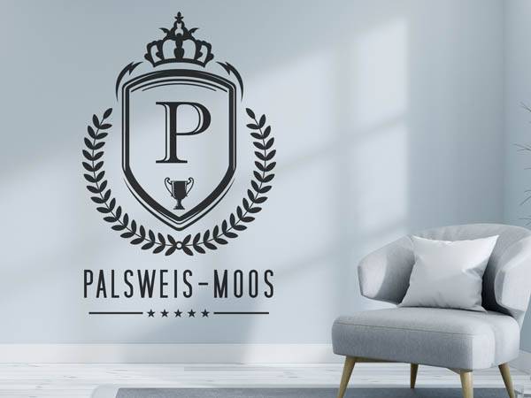 Wandtattoo Palsweis-Moos Wappen