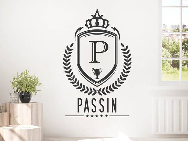 Wandtattoo Passin Wappen