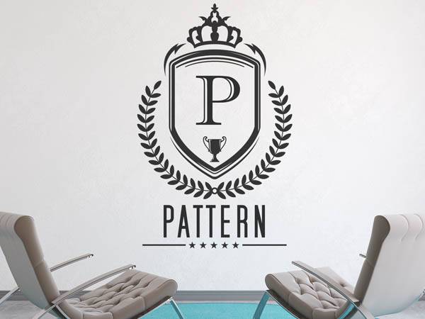 Wandtattoo Pattern Wappen