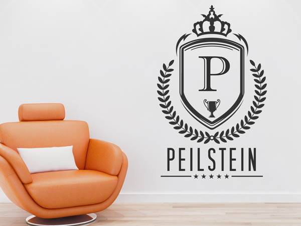 Wandtattoo Peilstein Wappen