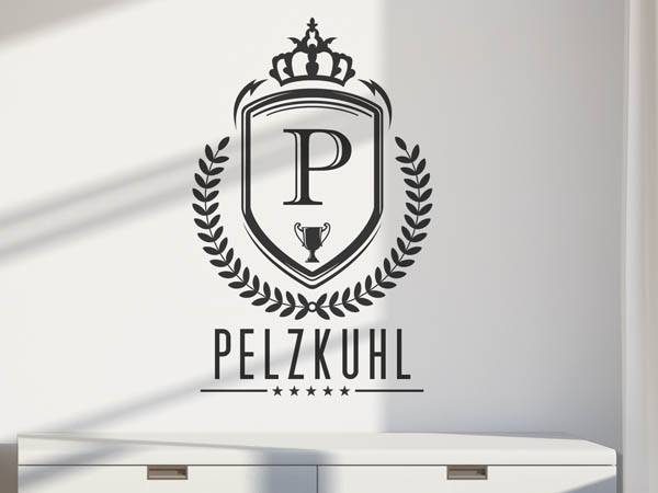 Wandtattoo Pelzkuhl Wappen