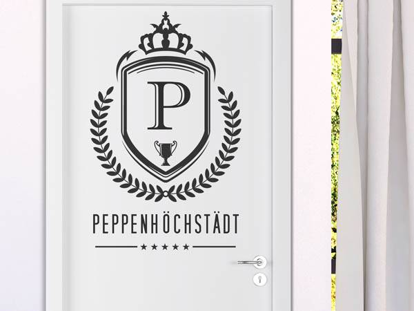 Wandtattoo Peppenhöchstädt Wappen