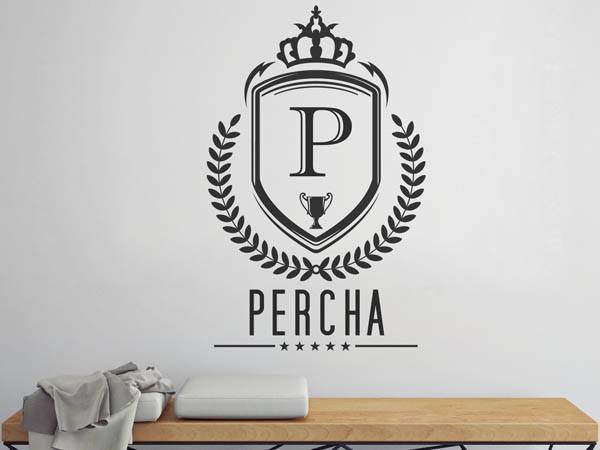 Wandtattoo Percha Wappen