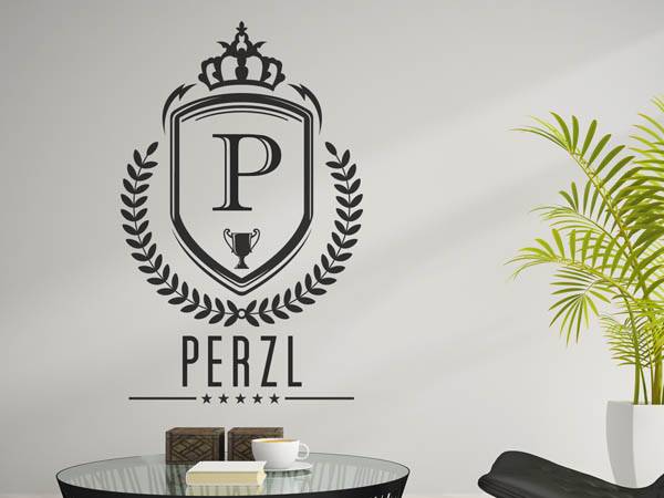 Wandtattoo Perzl Wappen