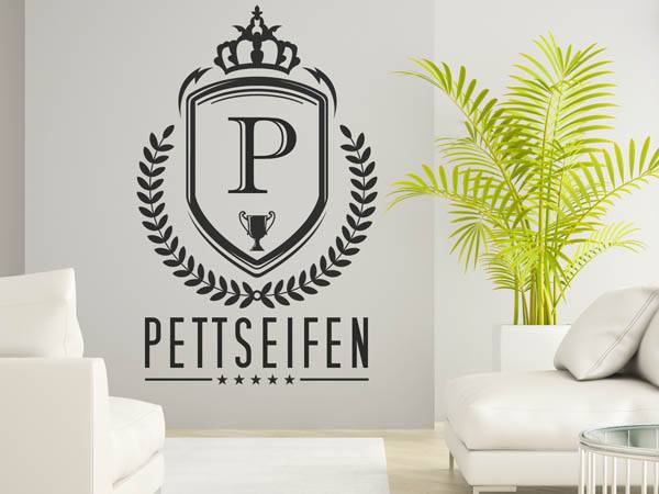 Wandtattoo Pettseifen Wappen