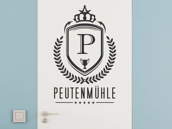 Wandtattoo Peutenmühle Wappen