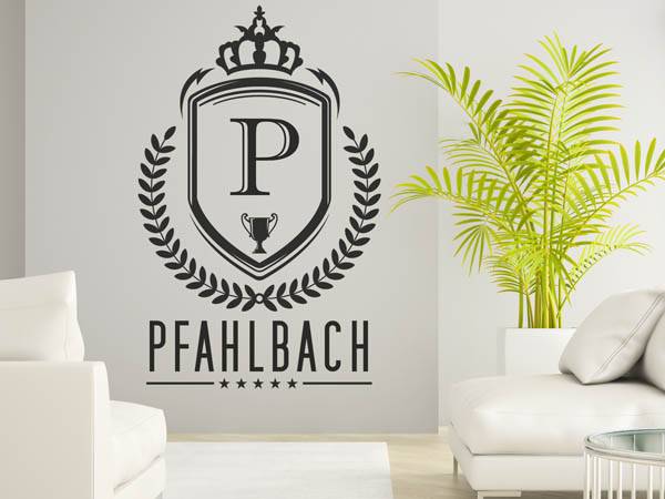 Wandtattoo Pfahlbach Wappen