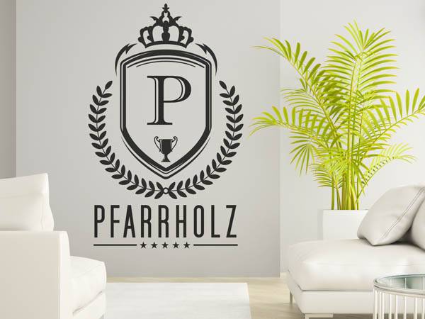Wandtattoo Pfarrholz Wappen