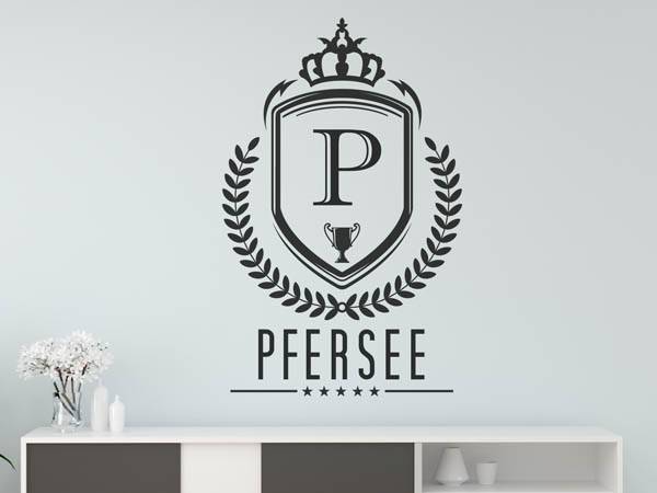 Wandtattoo Pfersee Wappen