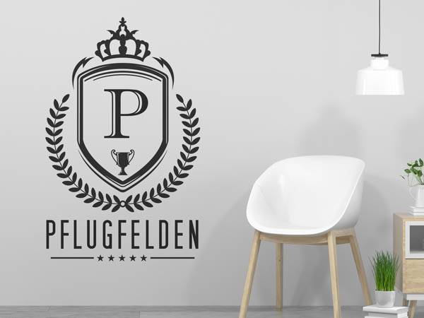 Wandtattoo Pflugfelden Wappen