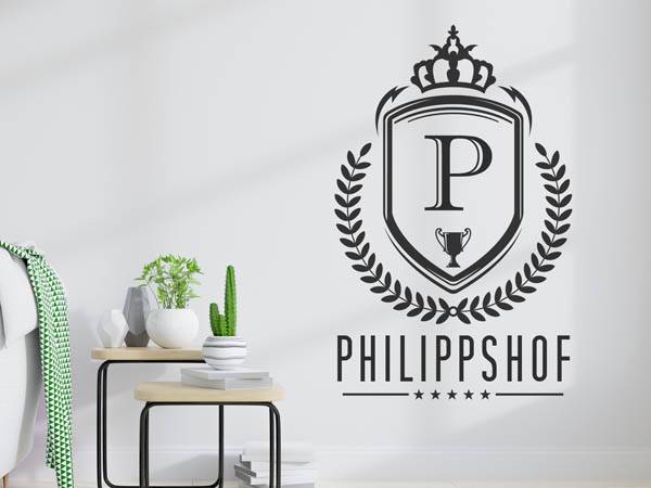 Wandtattoo Philippshof Wappen
