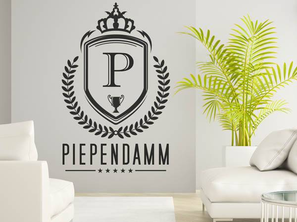 Wandtattoo Piependamm Wappen