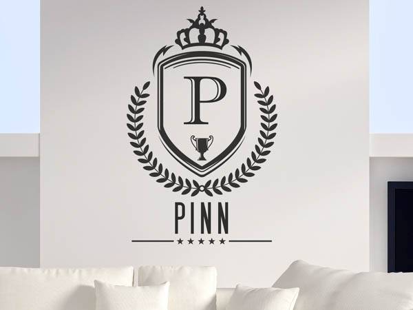 Wandtattoo Pinn Wappen