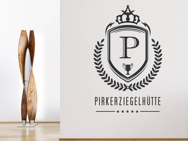 Wandtattoo Pirkerziegelhütte Wappen