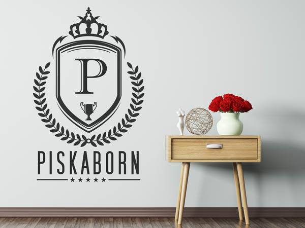Wandtattoo Piskaborn Wappen