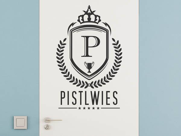 Wandtattoo Pistlwies Wappen