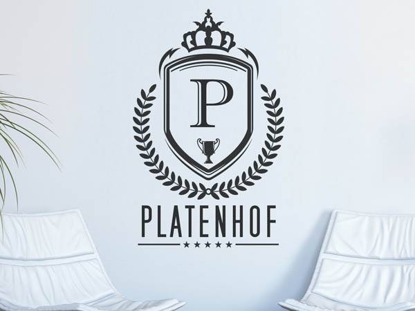 Wandtattoo Platenhof Wappen