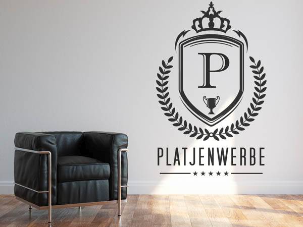 Wandtattoo Platjenwerbe Wappen