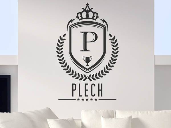 Wandtattoo Plech Wappen
