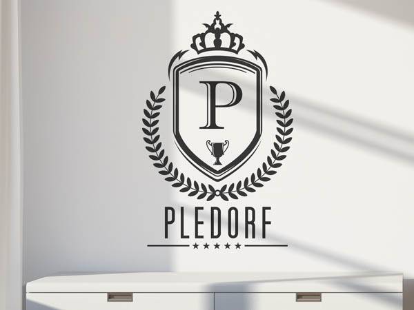 Wandtattoo Pledorf Wappen