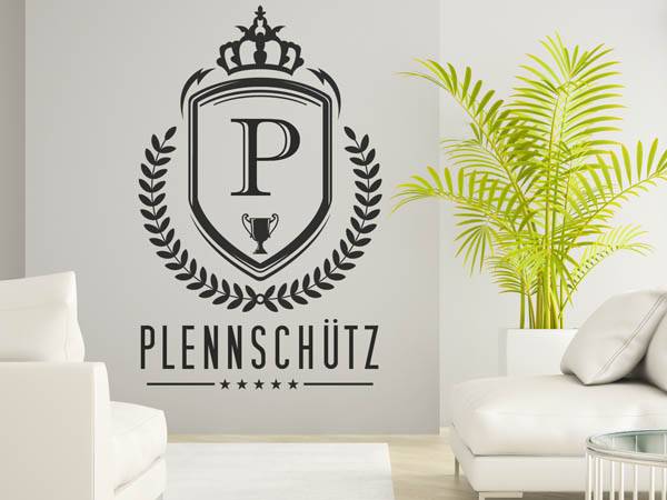 Wandtattoo Plennschütz Wappen