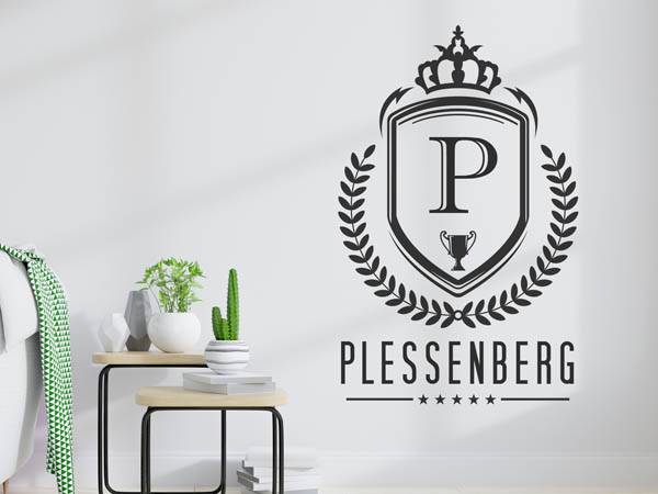 Wandtattoo Plessenberg Wappen