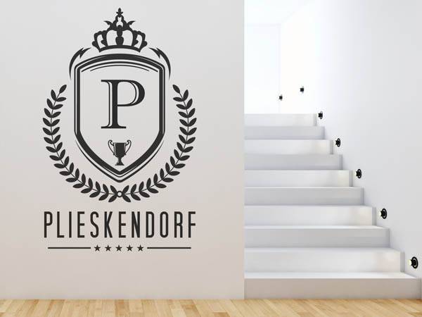 Wandtattoo Plieskendorf Wappen