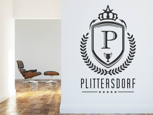 Wandtattoo Plittersdorf Wappen