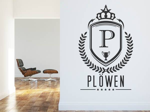 Wandtattoo Plöwen Wappen