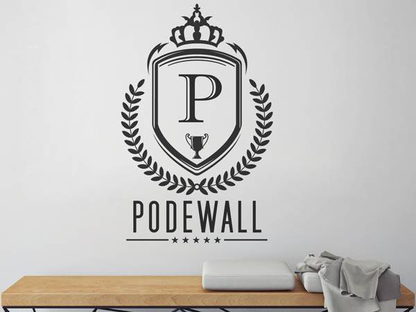 Wandtattoo Podewall Wappen