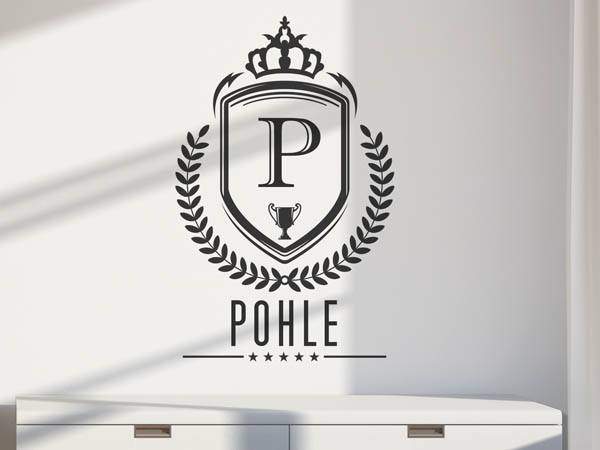 Wandtattoo Pohle Wappen