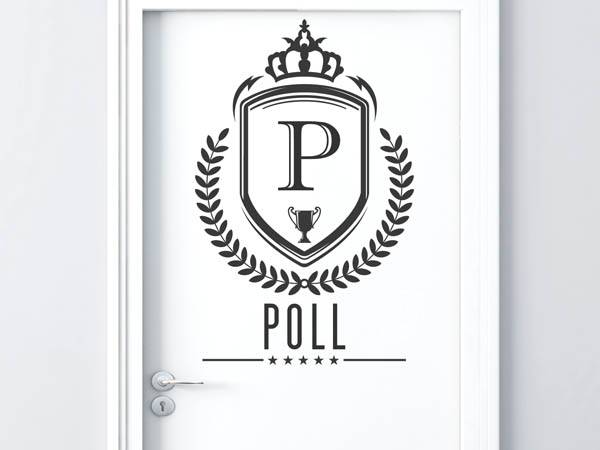 Wandtattoo Poll Wappen