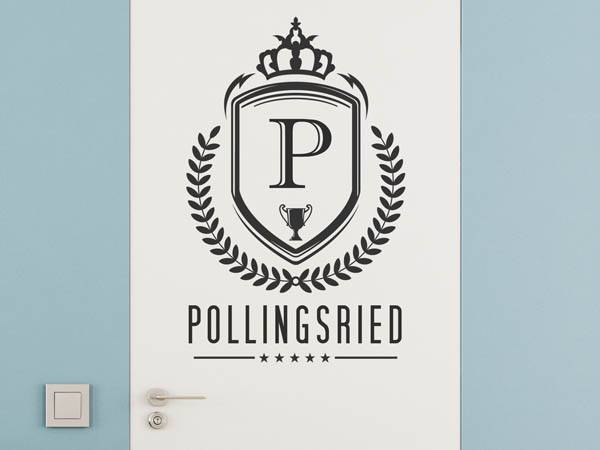 Wandtattoo Pollingsried Wappen