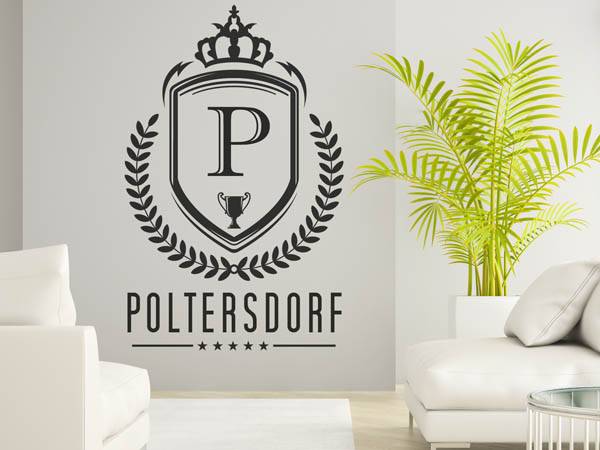Wandtattoo Poltersdorf Wappen