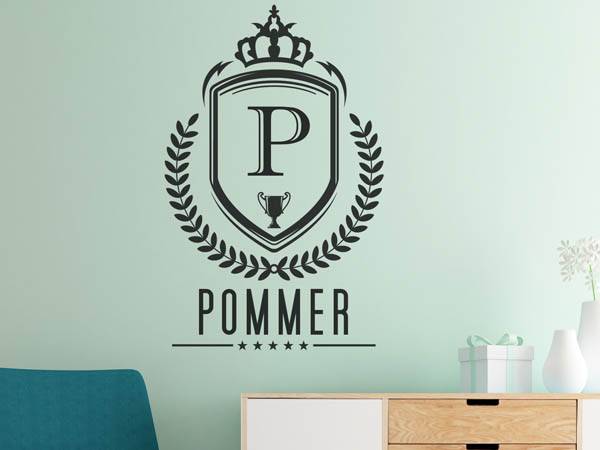 Wandtattoo Pommer Wappen
