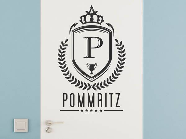 Wandtattoo Pommritz Wappen