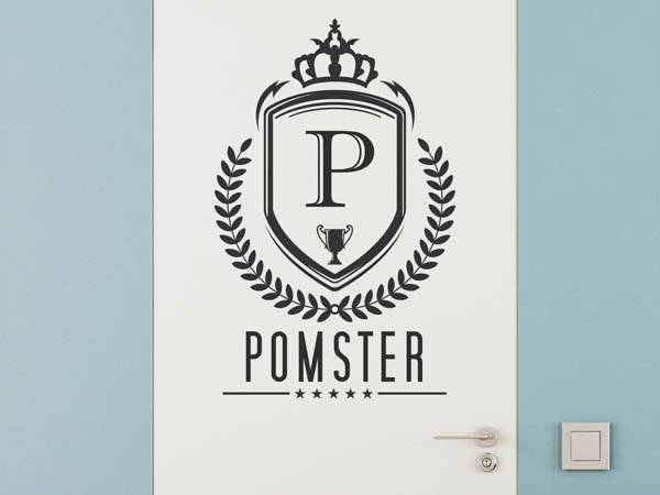 Wandtattoo Pomster Wappen