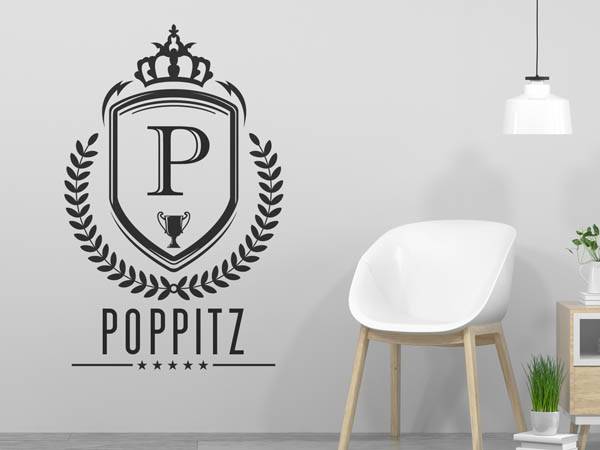 Wandtattoo Poppitz Wappen